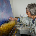 Alison Tyldsley in her studio 2018